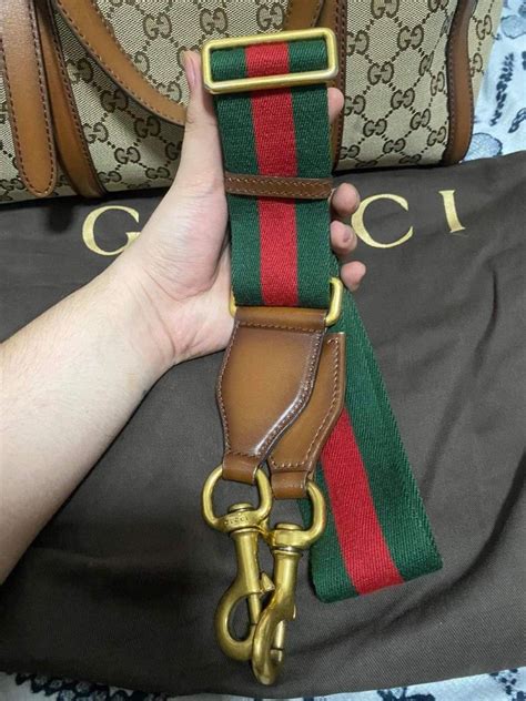 handles straps for gucci bags|Gucci bag strap only.